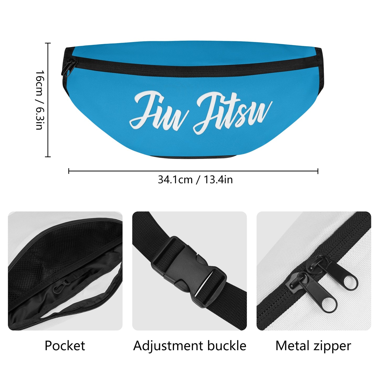 Blue Belt Fanny Pack