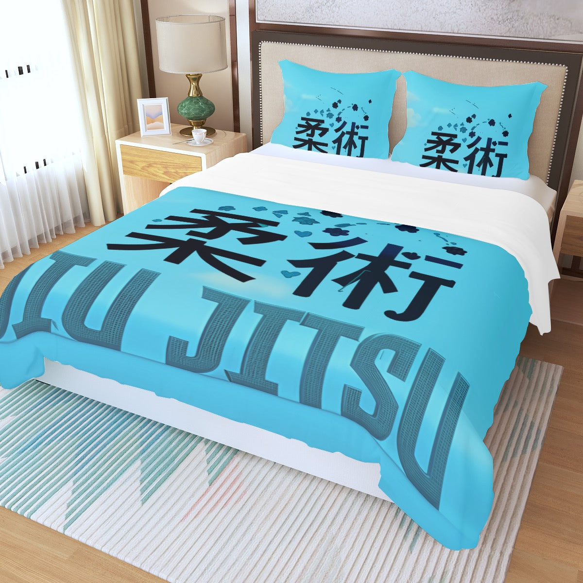 Blue Dreams Three Piece Duvet Cover Set